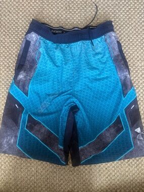 Under Armour Teal and Navy Performance Swim Shorts